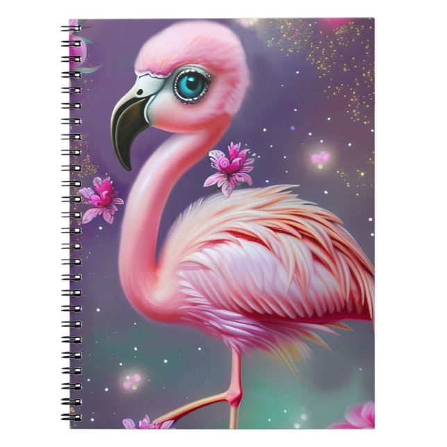 Carnet Imaginaire Cute Kawaii bébé flamingo (Devant)