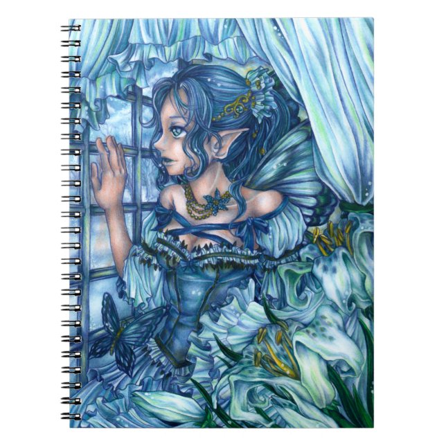 Carnet Imaginaire Fairy Anime Girl Victorian Blue (Devant)