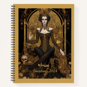 Carnet Imaginaire gothique, Reine obscure surréaliste, Ca
