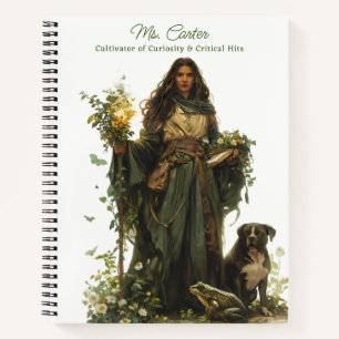 Carnet Imaginaire RPG Forest Maiden avec chien et grenoui