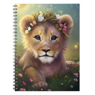Carnet Imaginaire Whimsical Cute Kawaii bébé lionceau