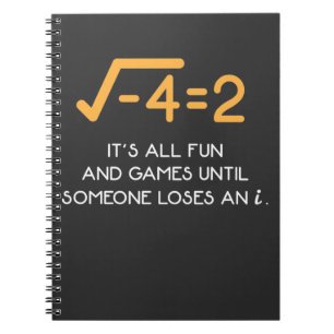 Carnet Imaginary number Mathematician Funny Math Nerd