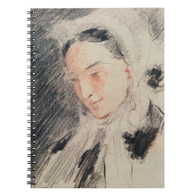 Carnet Impératrice Eugénie (craie noire et rouge) (Devant)