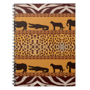 Carnet Impression animale de motif de guépard africain tr