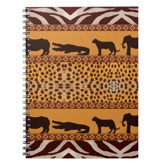 Carnet Impression animale de motif de guépard africain tr (Devant)