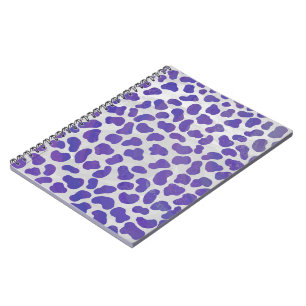 Carnet Impression dalmate violet et blanche