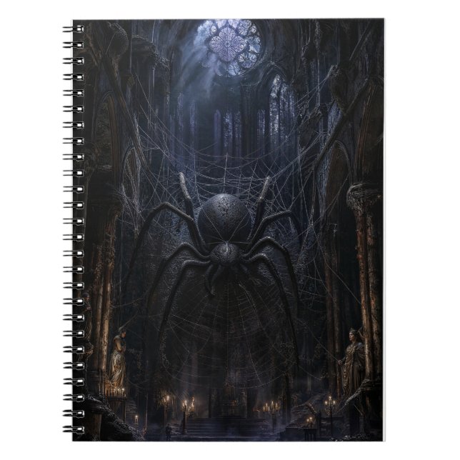 Carnet Impression d'art gothique victorien araignée sombr (Devant)