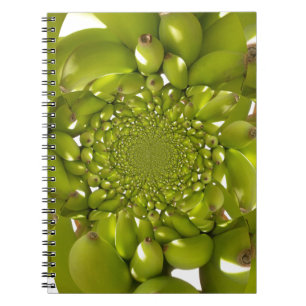 Carnet Impression d'art/Graphique Kaléidoscope Banane Ver