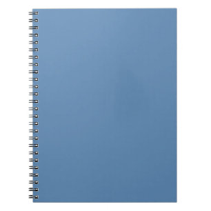 Carnet Impression de couleur unie Lichen Bleu, Gris Bleu 