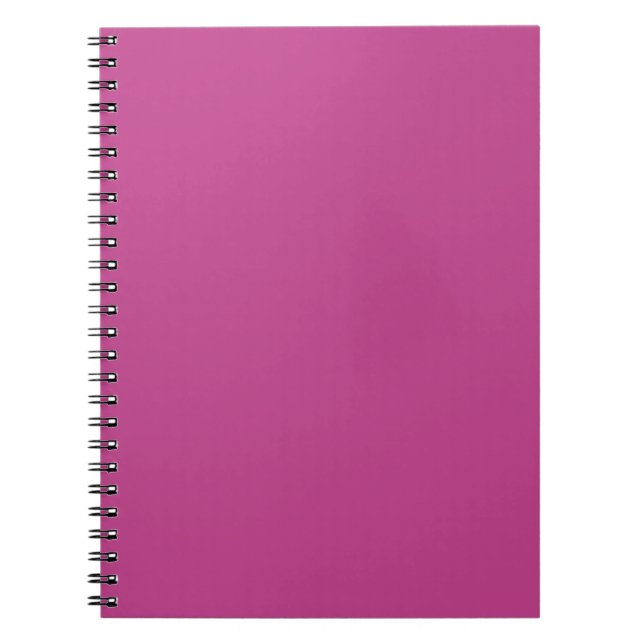 Carnet Impression de couleur unie rose violet, rose magen (Devant)