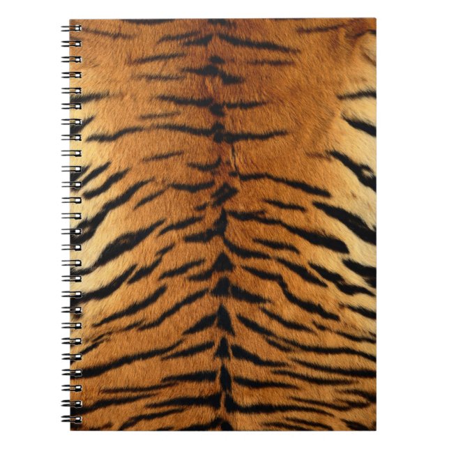 Carnet Impression de la fourrure en bande de tigre (Devant)