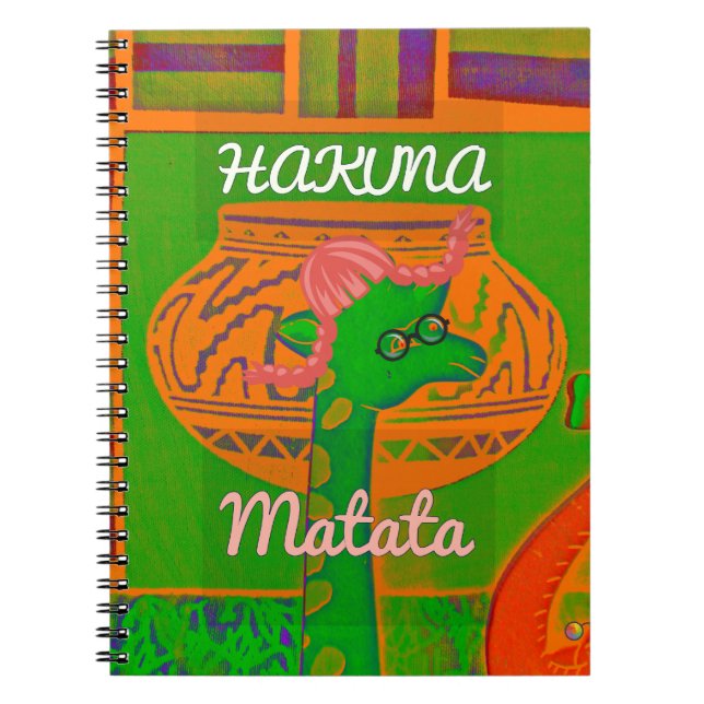 Carnet Impression de la Giraffe Hakuna (Devant)