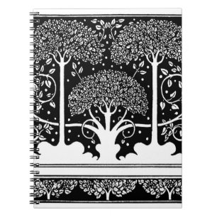 Carnet Impression de motif d'arbre Art Nouveau d'Aubrey B