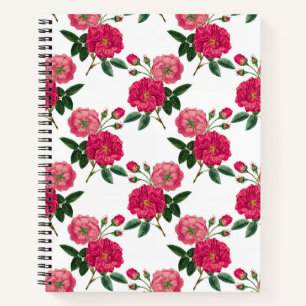 Carnet Impression de rose rose