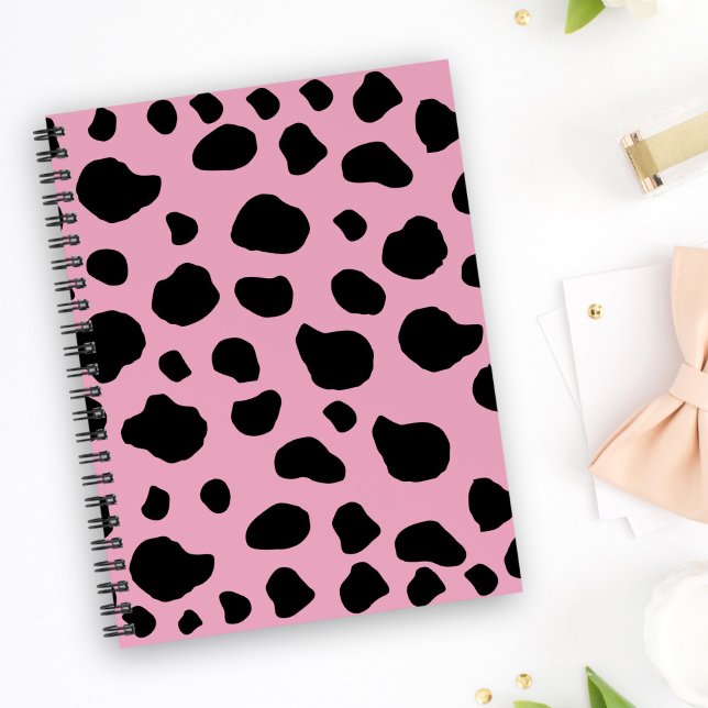Carnet Impression de vache, Motif de vache, Spots de vach (Créateur téléchargé)