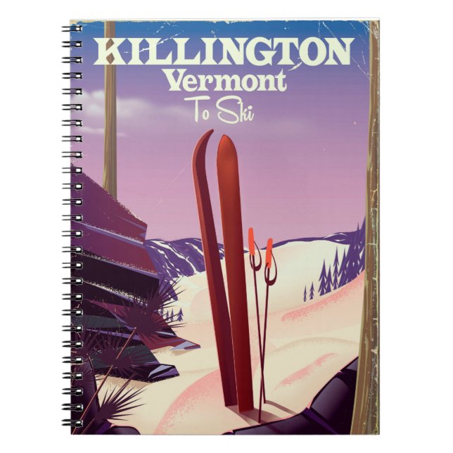 Carnet Impression de voyage de ski à Killington, Vermont. (Devant)