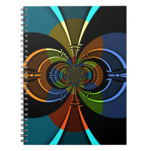 Carnet Impression d'une éclatement de couleur Abstraite