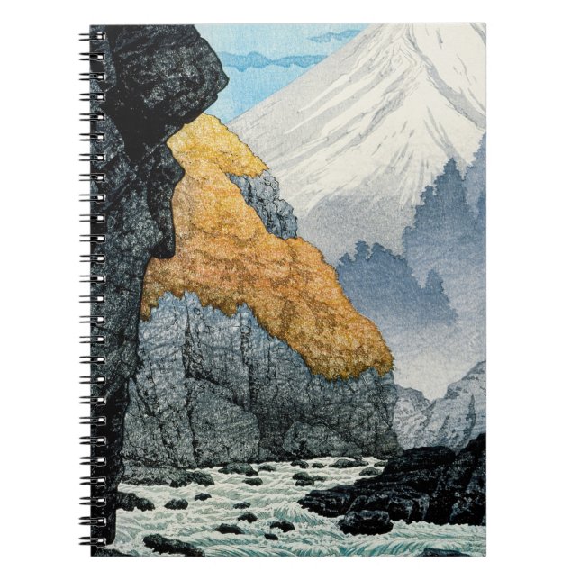 Carnet Impression dynamique de la rivière Japonaise Mount (Devant)