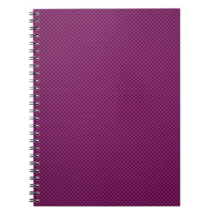 Carnet Impression en fibre de carbone violet Fushia
