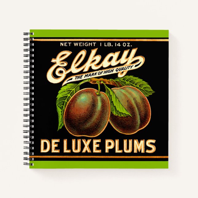 Carnet Impression étiquette Elkay Deluxe Plums dans les a (Devant)