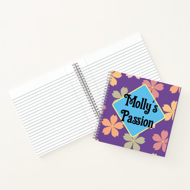 Carnet Impression florale personnalisable Gratitude (Intérieur)