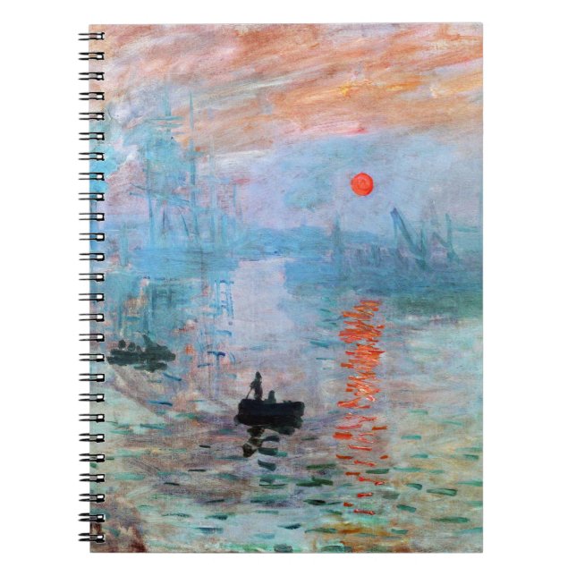 Carnet Impression, lever de soleil par Claude Monet (Devant)