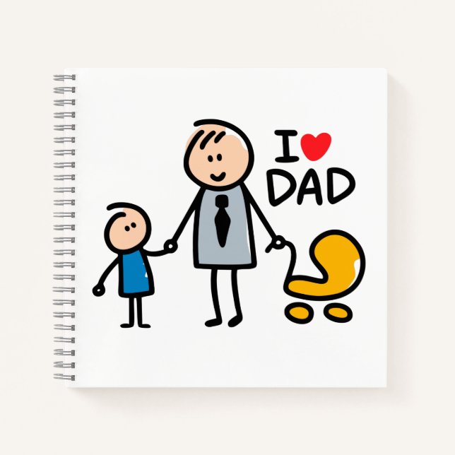 Carnet Impression Love Papa (Devant)