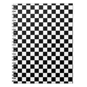 Carnet Impression numérique des échecs noirs et blancs