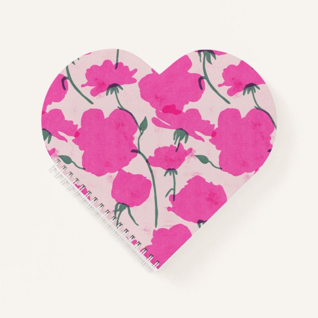 Carnet Impression rose rose rose (Devant)