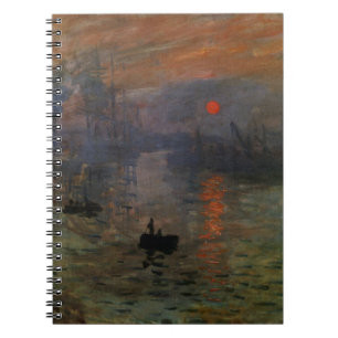 Carnet Impression Sunrise par Claude Monet, Art Vintage
