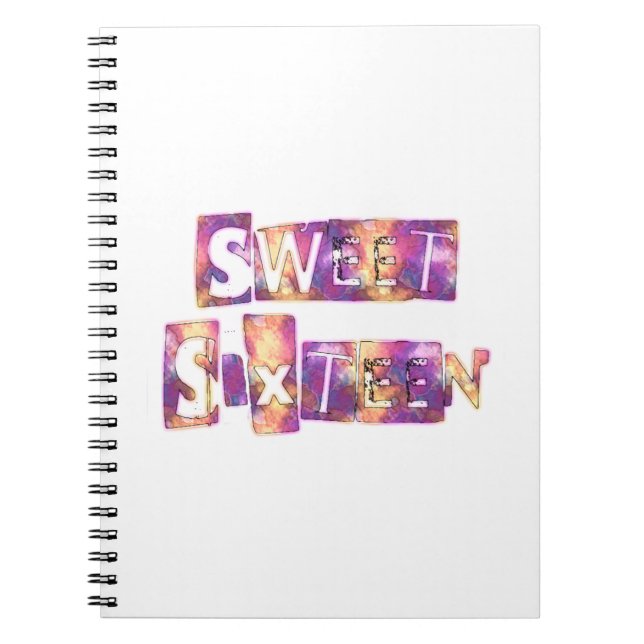 Carnet Impression sweet sixteen (Devant)