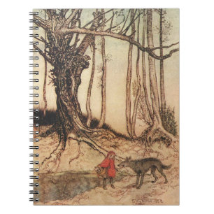 Carnet Impression vintage d'Arthur Rackham du Petit Chape