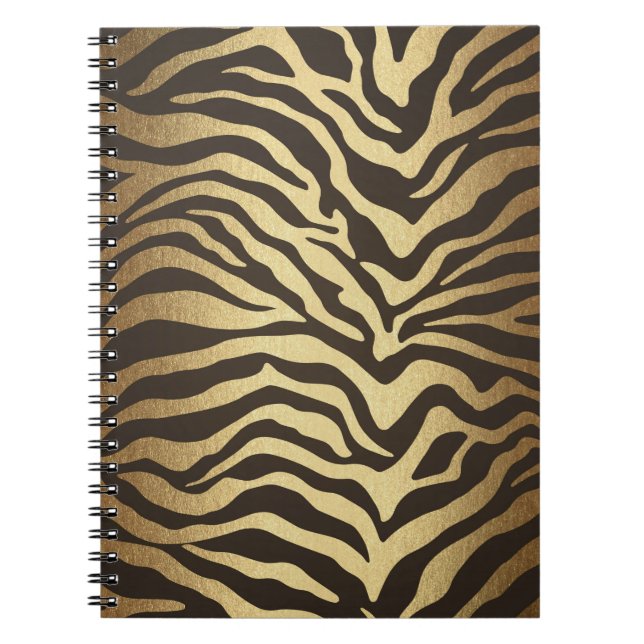 Carnet Impression Zèbre Peau d'Animal Imprimé Glamour Mod (Devant)
