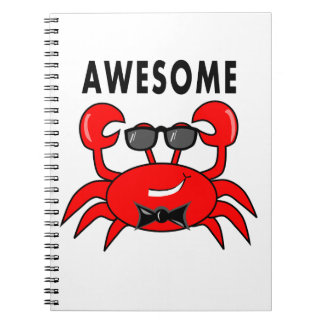 Carnet impressionnant de crabe