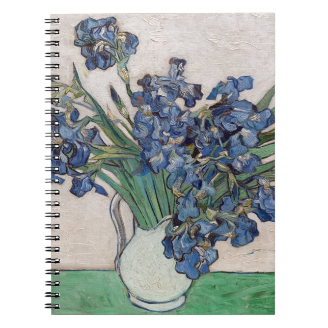 Carnet Impressionnisme Vincent Van Gogh Irises Fameux Vis (Devant)