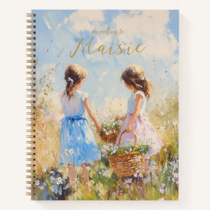 Carnet Impressionniste Fleur sauvage Meadow Girls