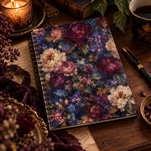 Carnet Impressionniste floral botanique gothique lunatiqu