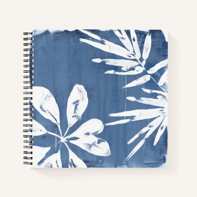 Carnet Impressions tropicales Indigo - Verdure tropicale (Devant)