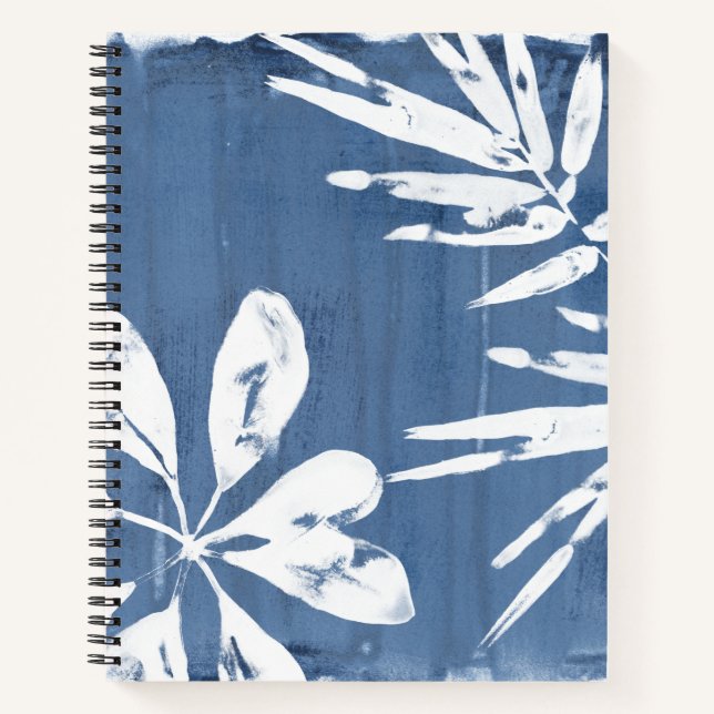 Carnet Impressions tropicales Indigo - Verdure tropicale (Devant)