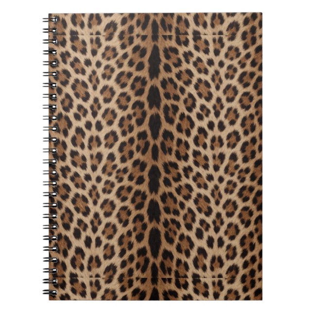 Carnet 🐆 Imprimé Léopard Classique de Luxe Style de Mode (Devant)