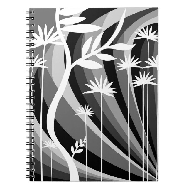 Carnet Imprimer Plante monochromatique (Devant)