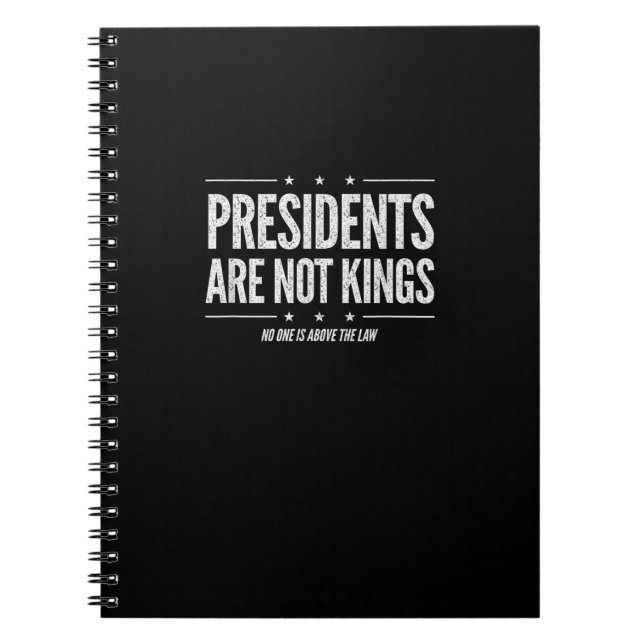 Carnet In America Presidents Are Not Kings Retro Classic (Devant)