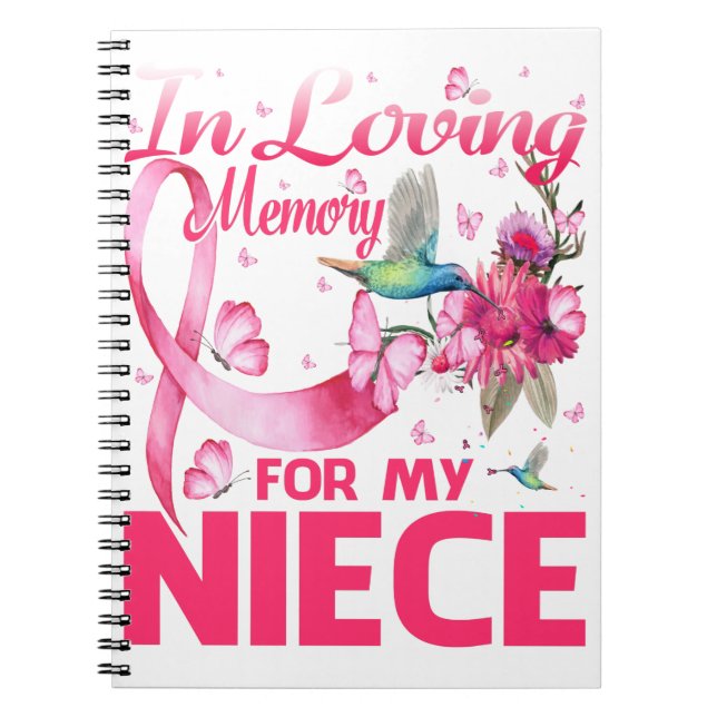 Carnet In Loving Memory For My Niece (Devant)