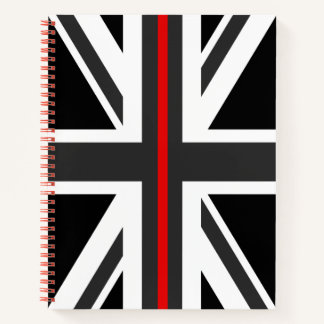 Carnet Indicateur de la ligne rouge mince Royaume-Uni