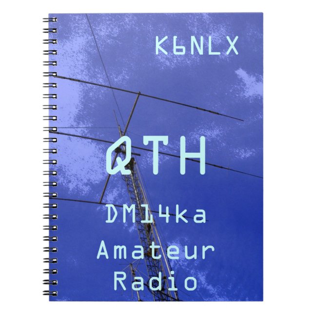Carnet Indicateur radio amateur QTH et localisation (Devant)