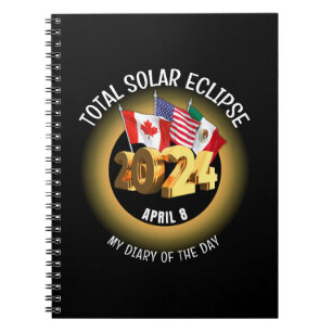 Carnet Indicateurs d'ECLIPSE SOLAIRE 2024 personnalisés