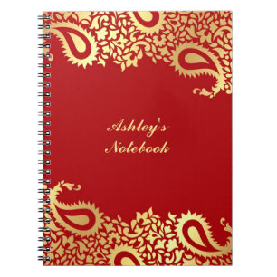 Carnet indien de style de Paisleys