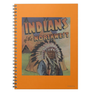 Carnet Indiens du Nord-Ouest - Indian Chief & Teepee
