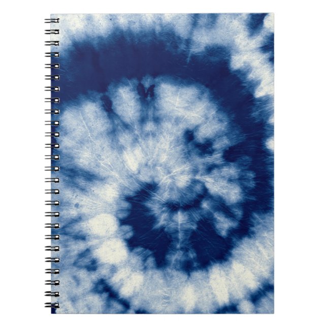 Carnet Indigo Round. Teinture à tarte bohémienne. Psyched (Devant)