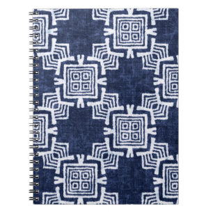 Carnet Indigo tordu à damiers arrière - plan texturé.
